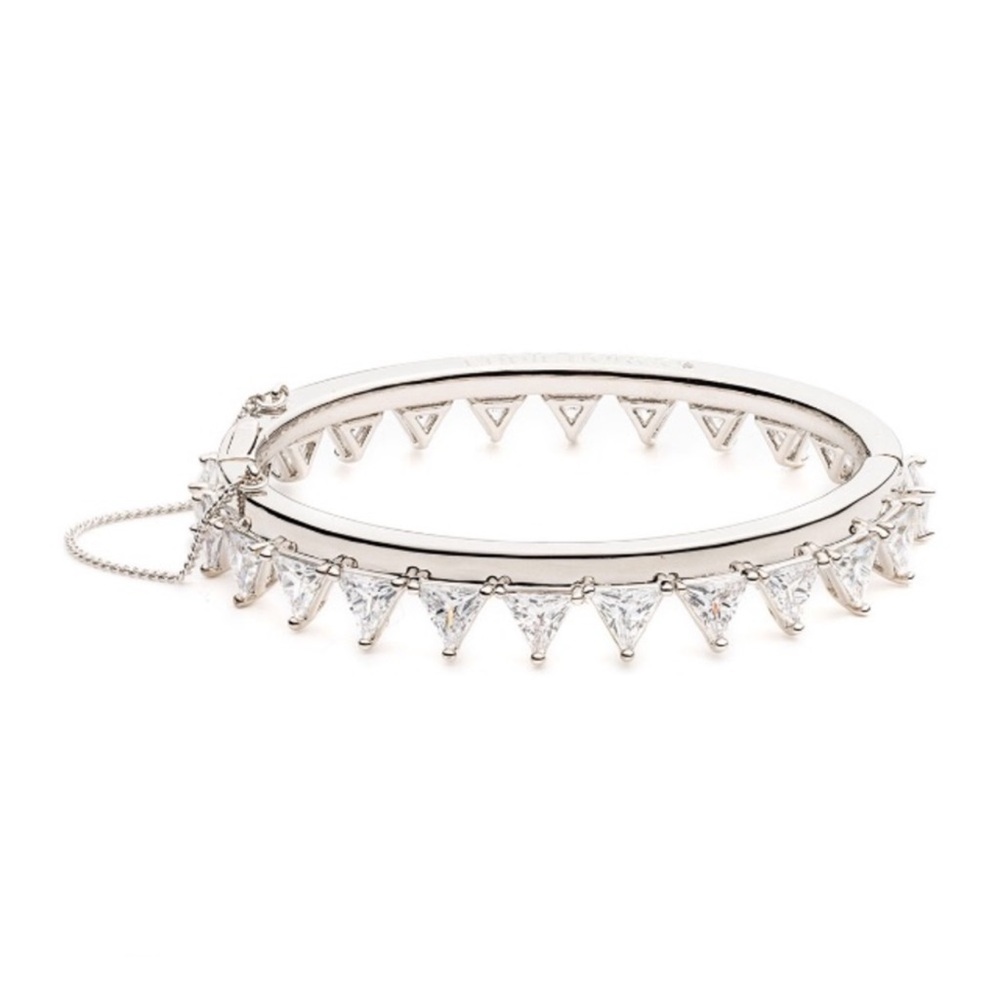 Eddie borgo silver tone bracelet spike